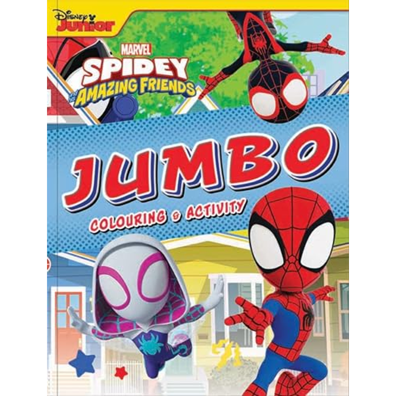 Sách Spidey And His Amazing Friends - Jumbo Colouring Book