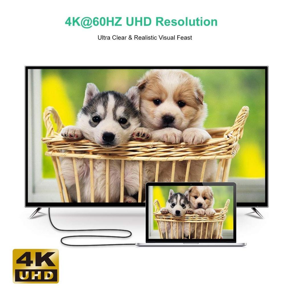 Cáp chuyển từ Type C đầu ngang sang HDMI CHOETECH XCH-1803