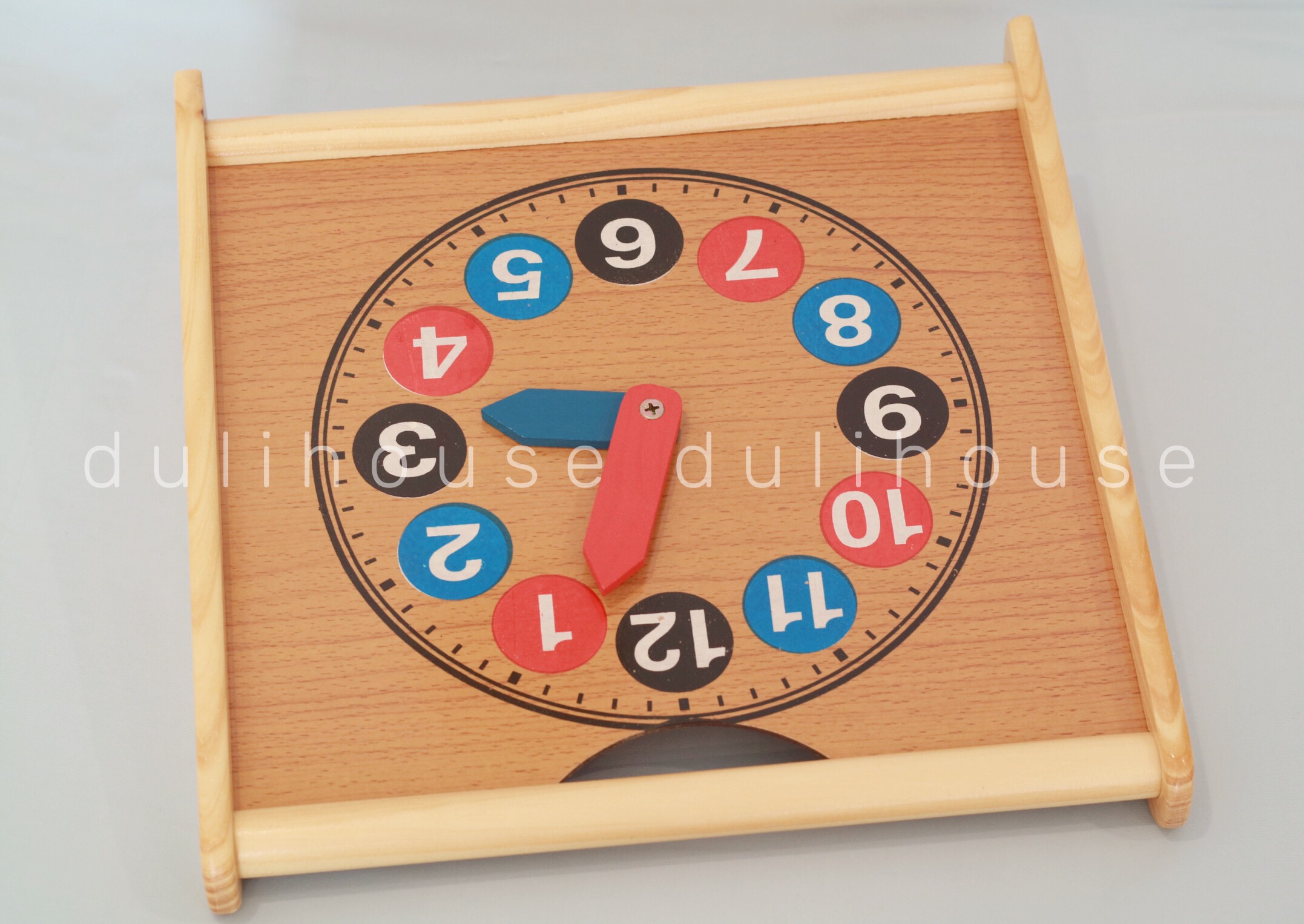 Đồ chơi gỗ cao cấp Đồng hồ 2 mặt học tính thông minh – Hỗ trợ bé tập đếm – Phát triển tư duy toán học – Nhận biết thời gian – Hàng chính hãng Sản xuất tại Việt Nam