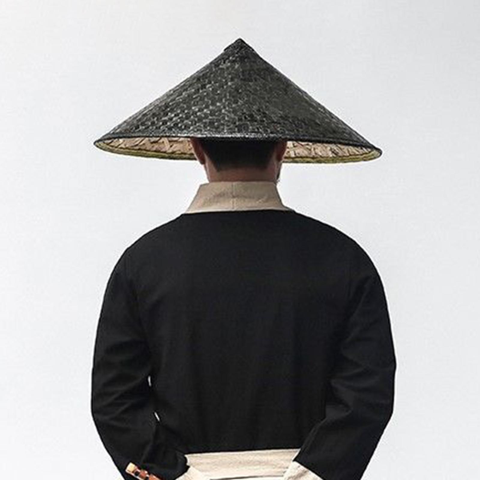 Bamboo Woven Caps Art Crafts Summer Outdoor Farming Cap Asian Hat