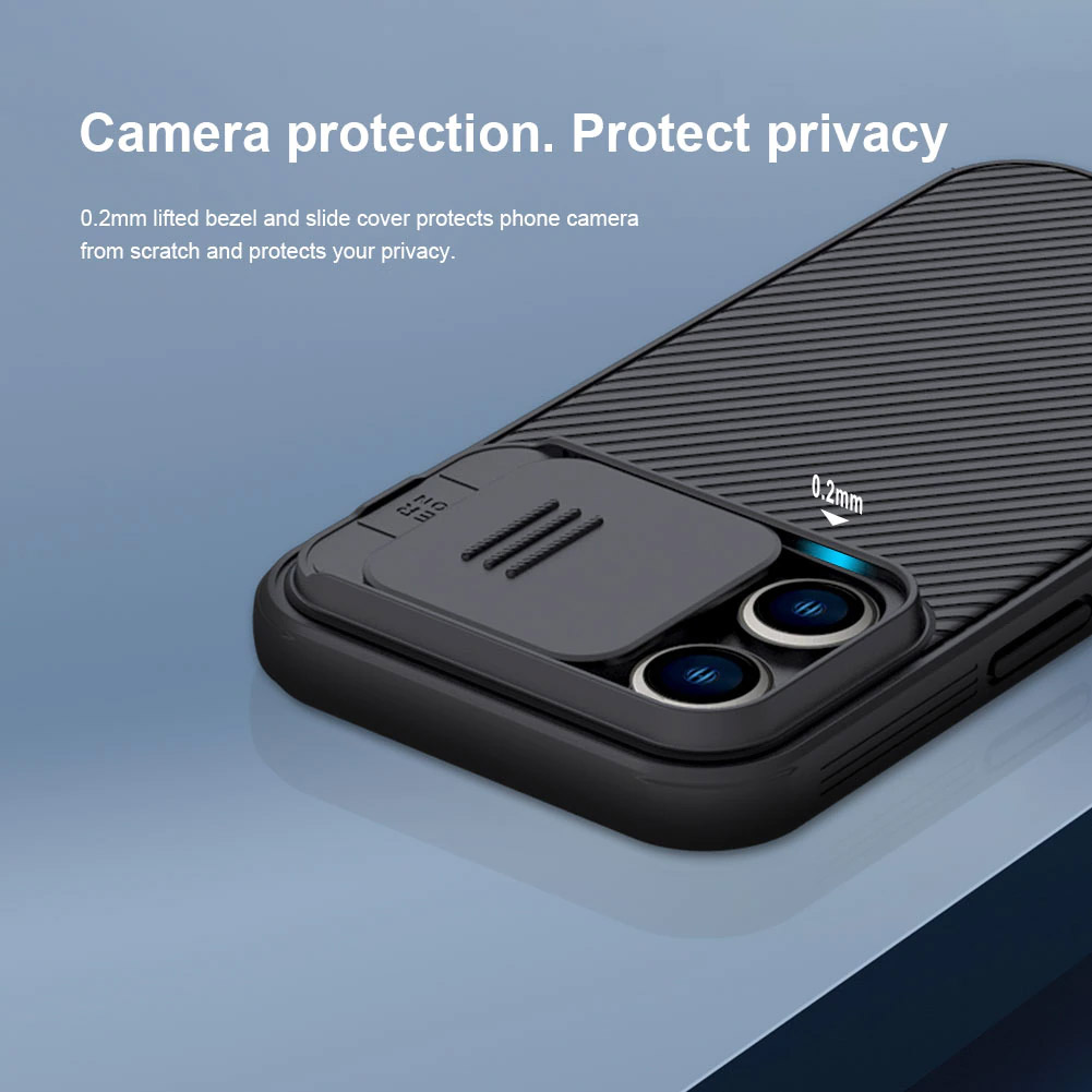 Ốp lưng dành cho iPhone 14 Pro Max Nillkin Camshield Pro chính hãng- Hàng chính hãng