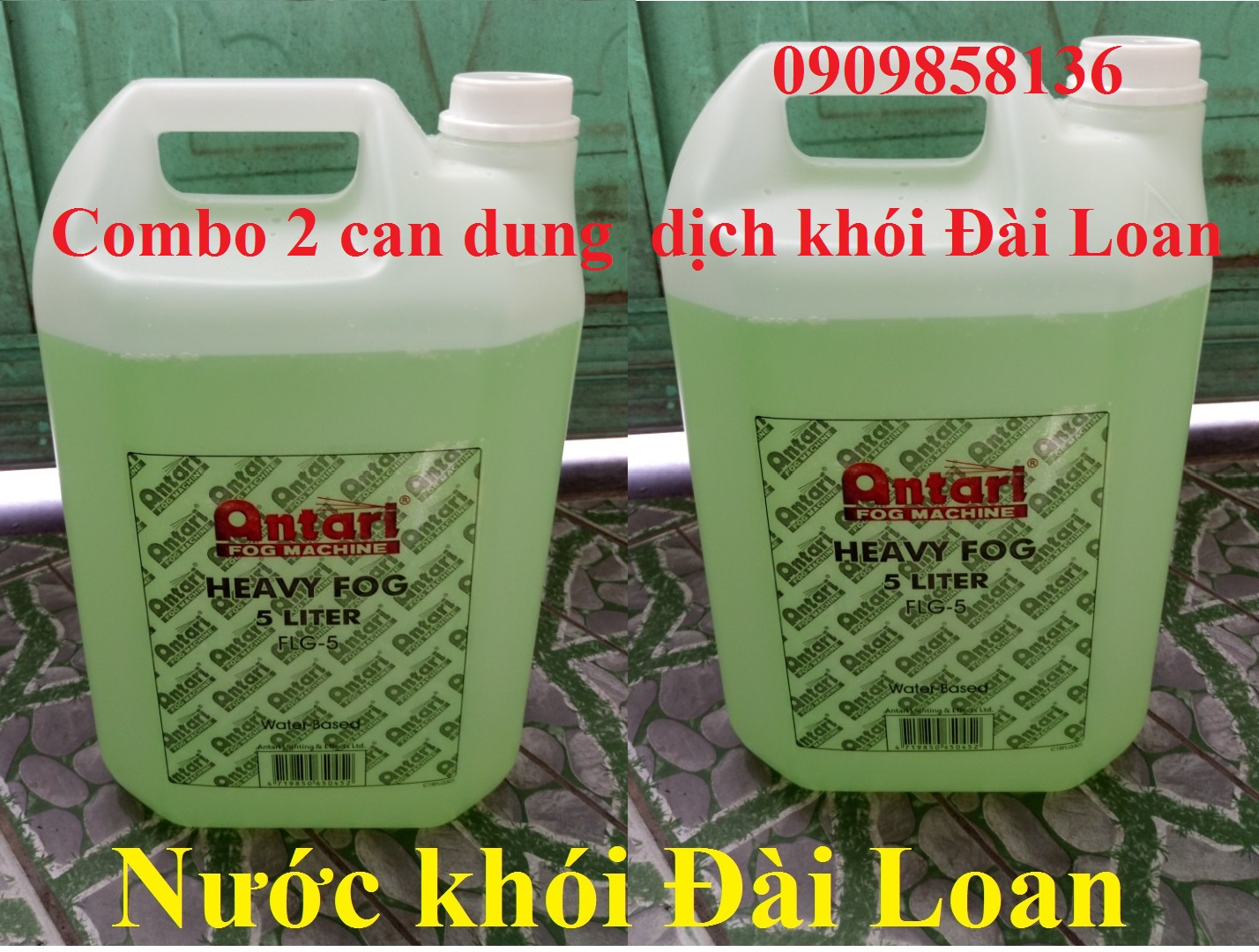 Dung dịch khói Đài Loan can 5 lít, nước khói Đài Loan, nguyên liệu tạo khói Đài Loan cao cấp