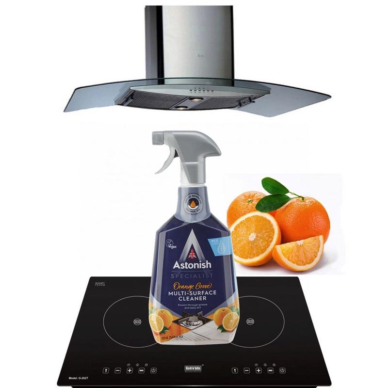 Bình xịt vệ sinh bếp hương cam Astonish từ Anh Quốc C6790 750ml chuyên tẩy dầu mỡ các bề mặt bếp