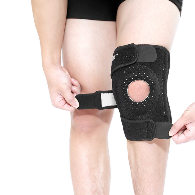 Bó gối thể thao AOLIKES A-7912B có lỗ khí thoáng mát Four spring sport knee support