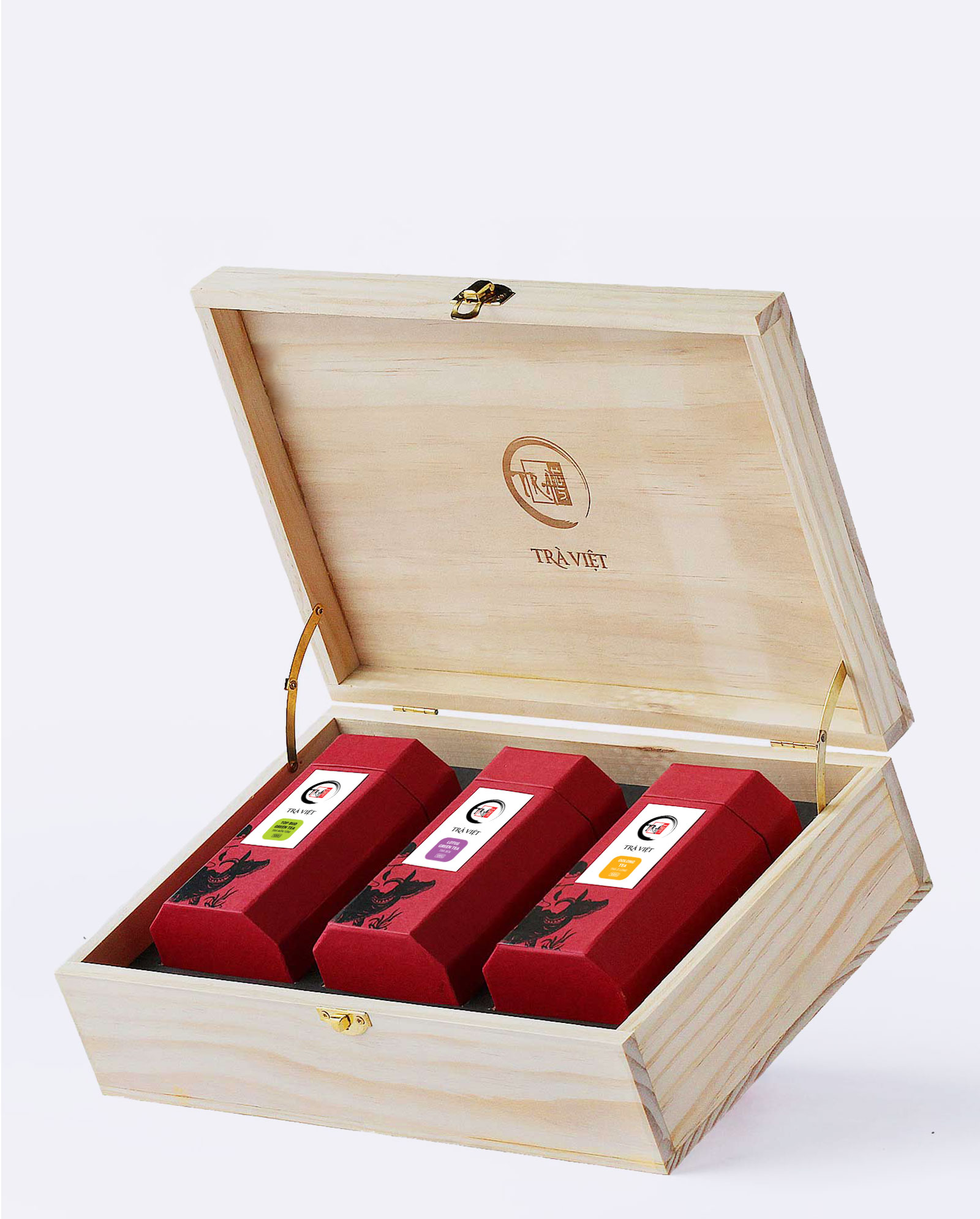 Hộp trà Tri Ân - Ô Long - Cổ Thụ - Nõn Tôm