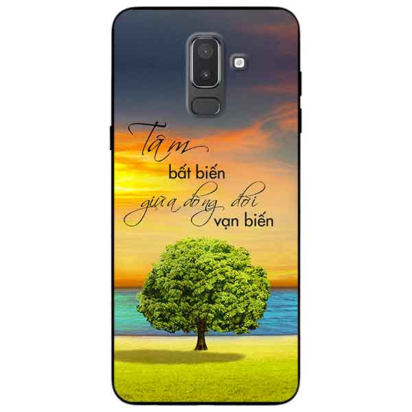 Ốp lưng in cho Samsung J8 2018 Mẫu Tâm Bất Biến