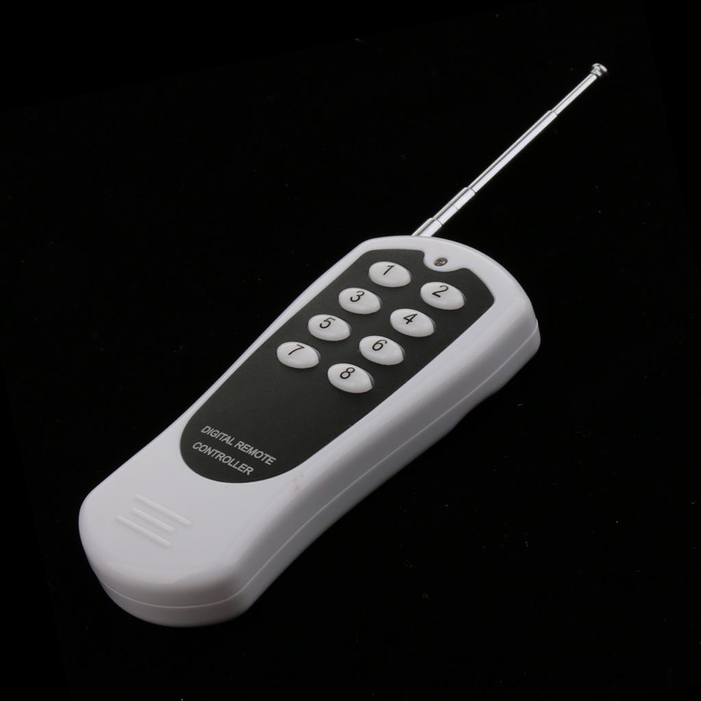 2X1000 M Tầm Xa 8 Kênh RF 433 Mhz Điều Khiển Từ Xa Không Dây Bộ Phát