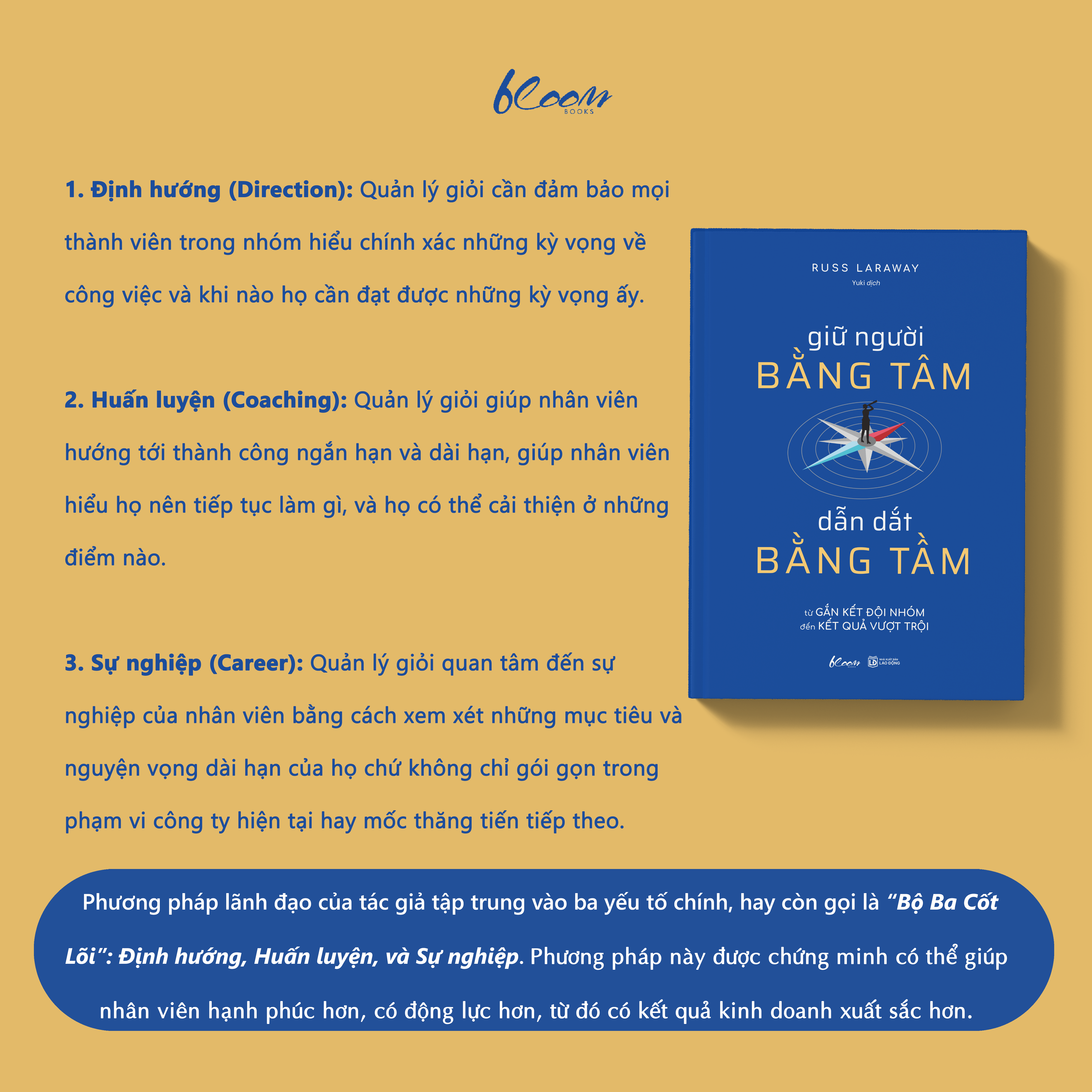 Sách - Giữ Người Bằng Tâm - Dẫn Dắt Bằng Tầm