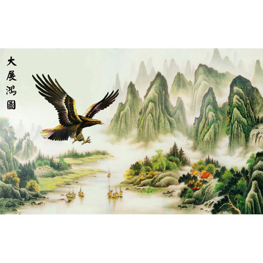 Tranh dán tường Đại bàng tung cánh LunaTM-0124