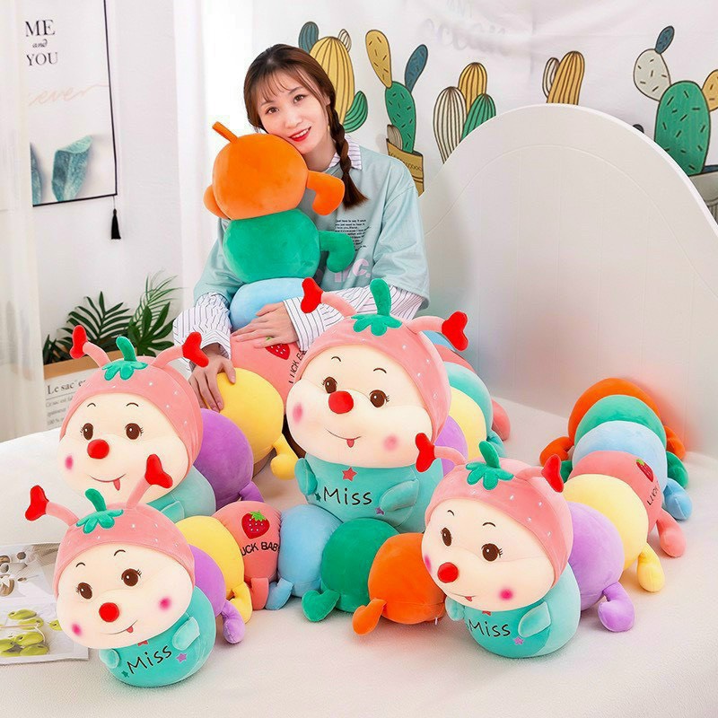 Gấu bông sâu 7 màu size 1m - 1m3 cao cấp mềm mịn