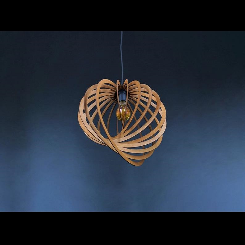 Đèn gỗ thả trần CAO CẤP hiện đại sang trọng 30x40cm chất liệu gỗ trang trí cho phòng khách nhà căn hộ decor nhà quán cafe