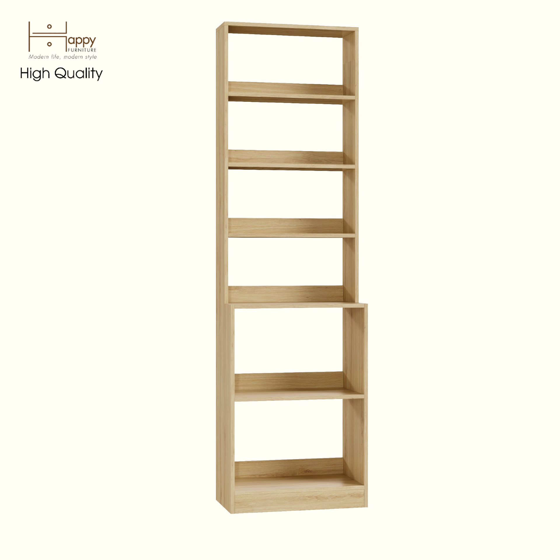 [Happy Home Furniture] SCANDINA, Kệ sách 6 ngăn, 61cm x 35cm x 212cm ( DxRxC), KSA_046