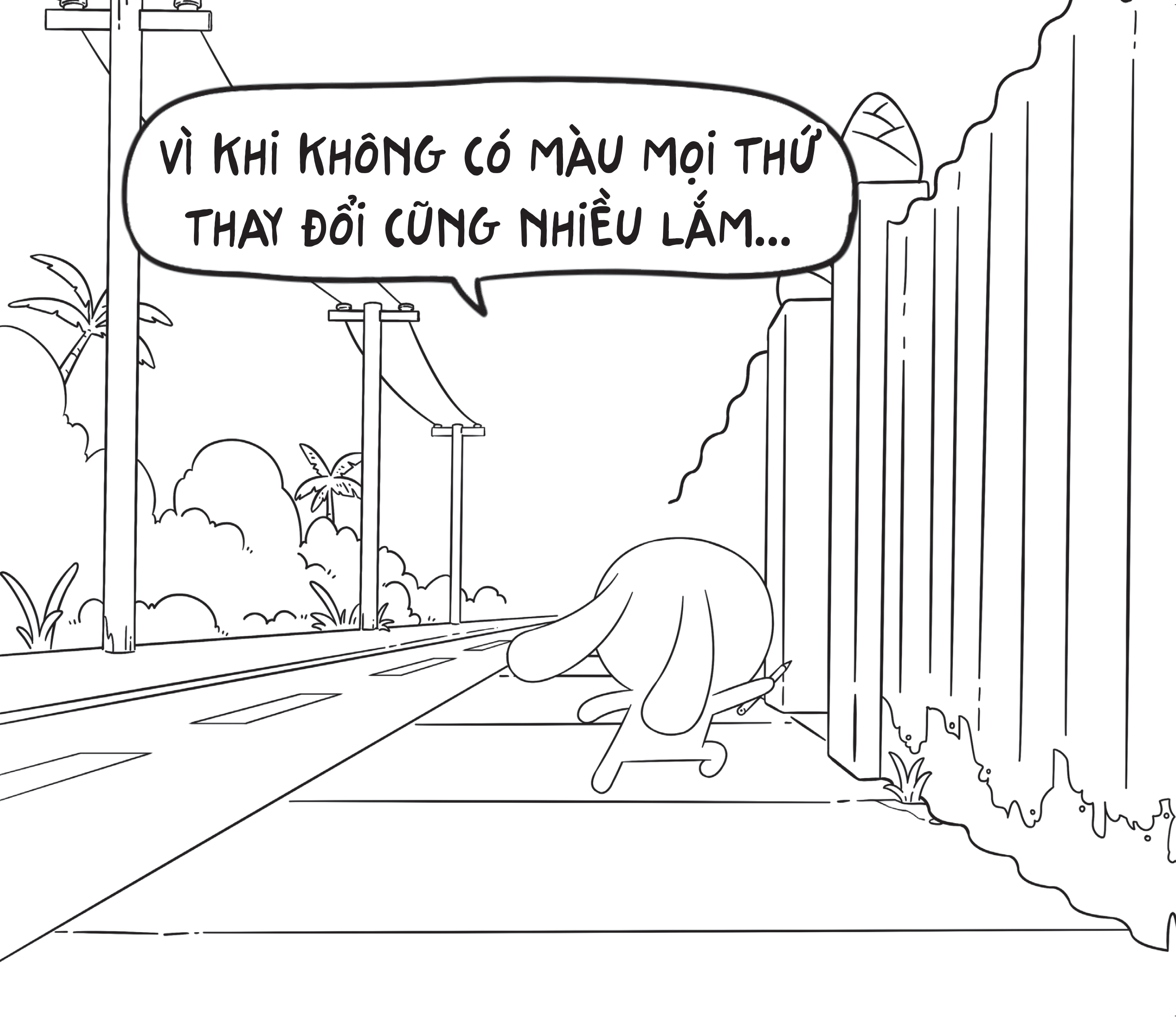 Sách tô màu: Thỏ Bảy Màu Trong Thế Giới Bay Màu - Huỳnh Thái Ngọc