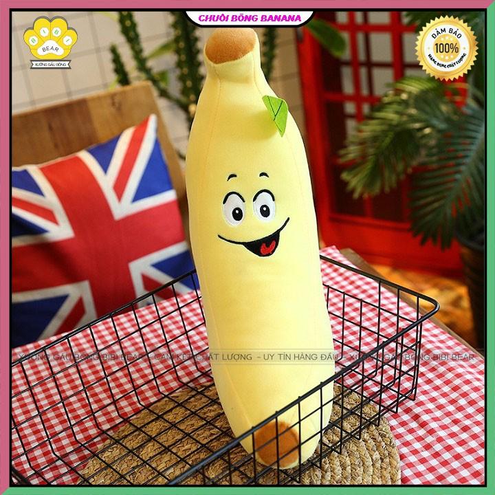 Gấu bông Gối Ôm Quả Chuối banana siêu dễ thương - Gấu bông dễ thương BiBi