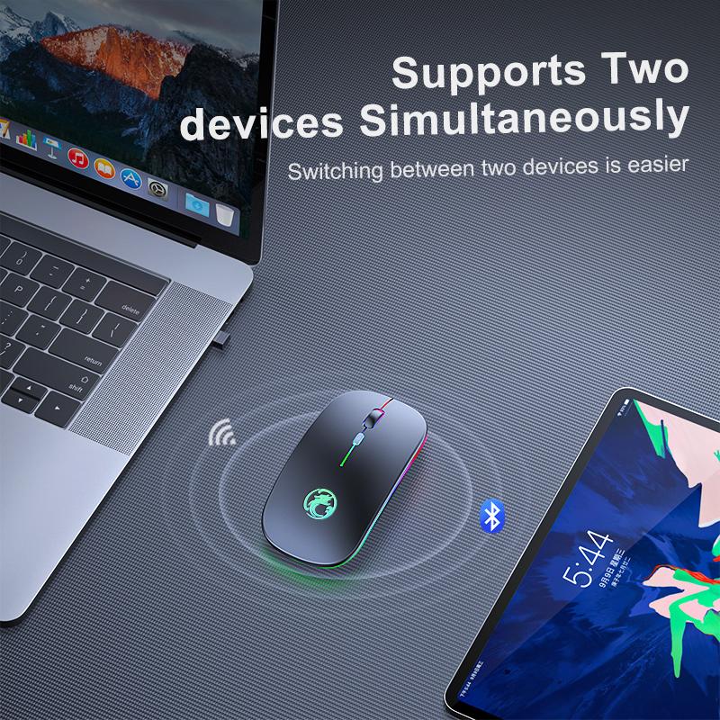 Đèn LED Bàn Phím Bluetooth Không Dây RGB Ipad Bàn Phím Và Chuột Tây Ban Nha Mini Đèn Nền Nga Bàn Phím Dành Cho Điện Thoại Máy Tính Bảng Ipad Pro 11