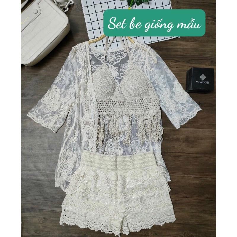 Set bộ đò bơi len móc sang chảnh có bán rời