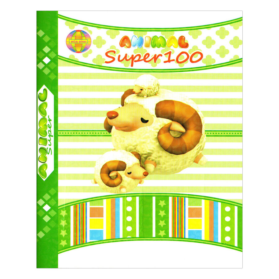 Lốc 10 Quyển Tập Super 100 4 Ô Ly Hòa Bình (96 Trang)