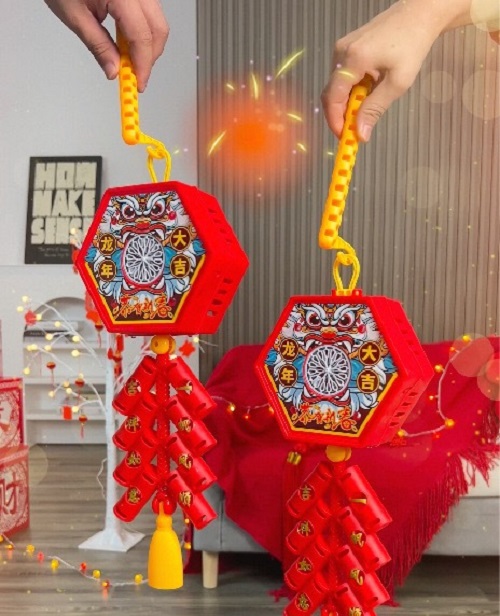Đồ chơi Lễ Tết, Dây Phao Thổi Bong Bóng Có Đèn Led Vui Nhộn, Máy bắn phao hoa bằng xà bông, Phụ kiện trang trí Tết Năm Mới