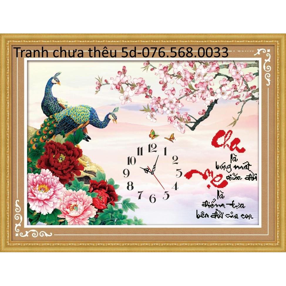 Tranh thêu CHA MẸ 88946 (48x36cm)