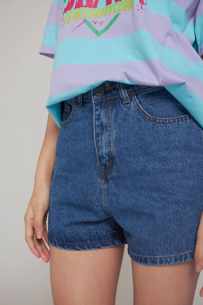 Quần Short Nữ BOO Dáng High Waisted Phong Cách Gen Z Cá Tính