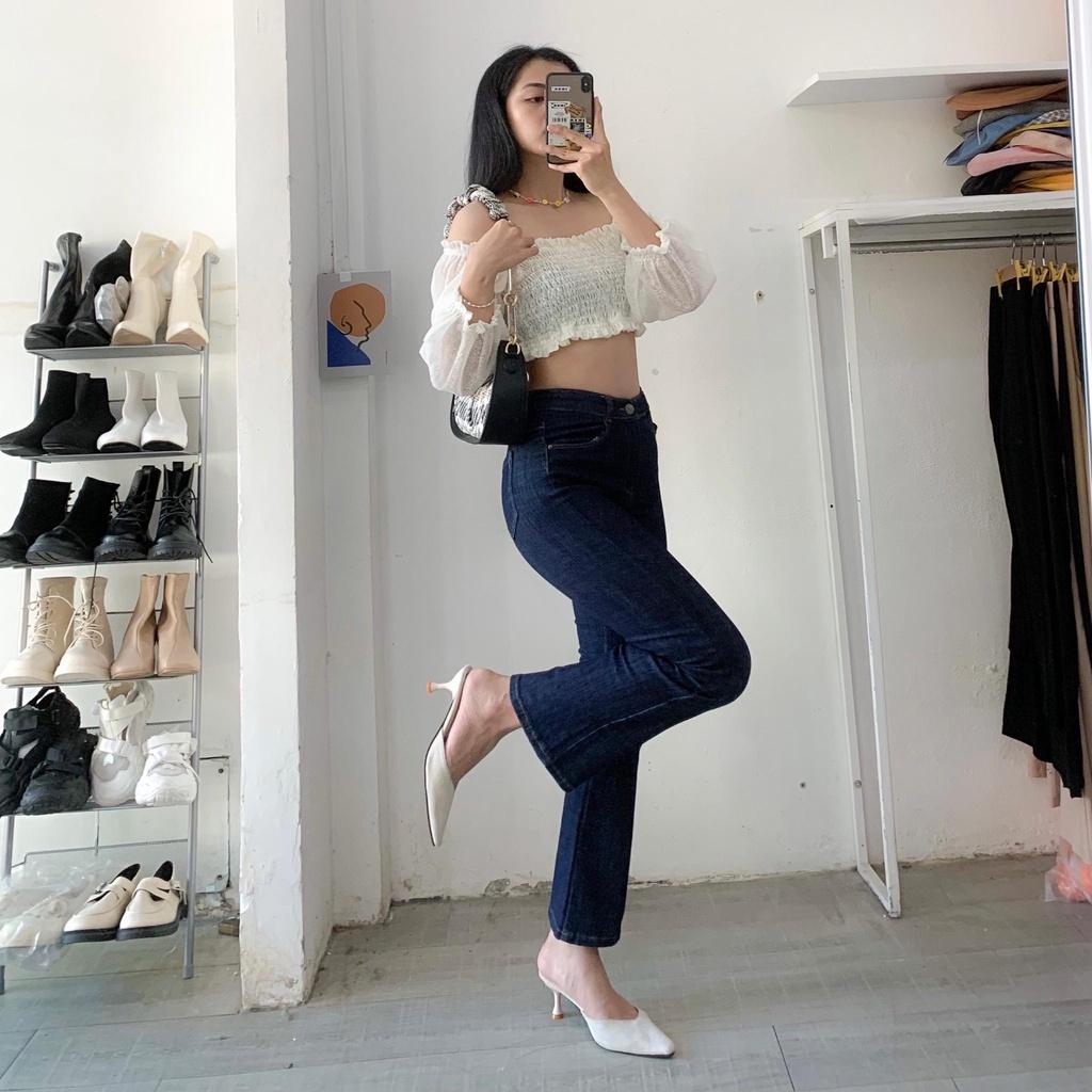 Áo croptop bo thun