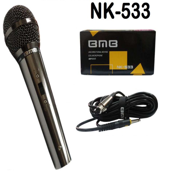 Micro dây BMB 533 karaoke cao cấp - Micro dùng cho karaoke gia đình