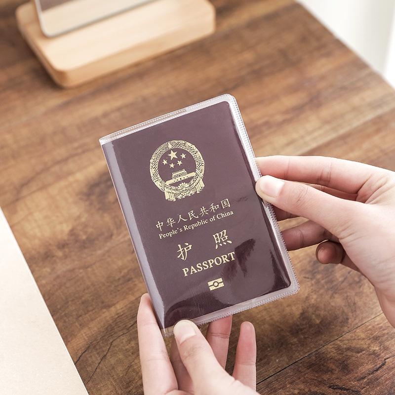 Bao bọc hộ chiếu - passport, kèm ngăn đựng thẻ tín dụng ID PVC trong mờ KN STORE