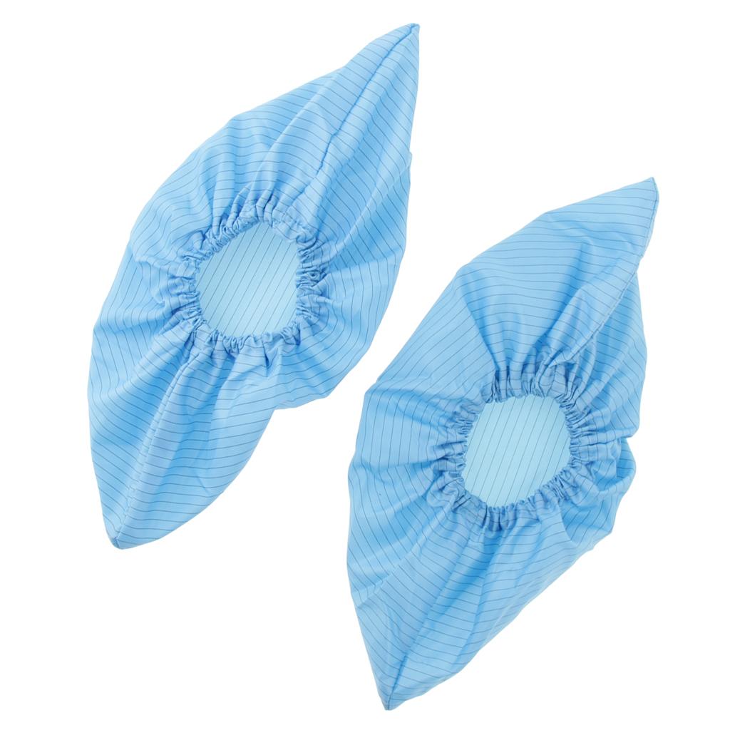 Anti-static Reusable Shoe Boot Cover Blue Overshoe Protector For Workshop