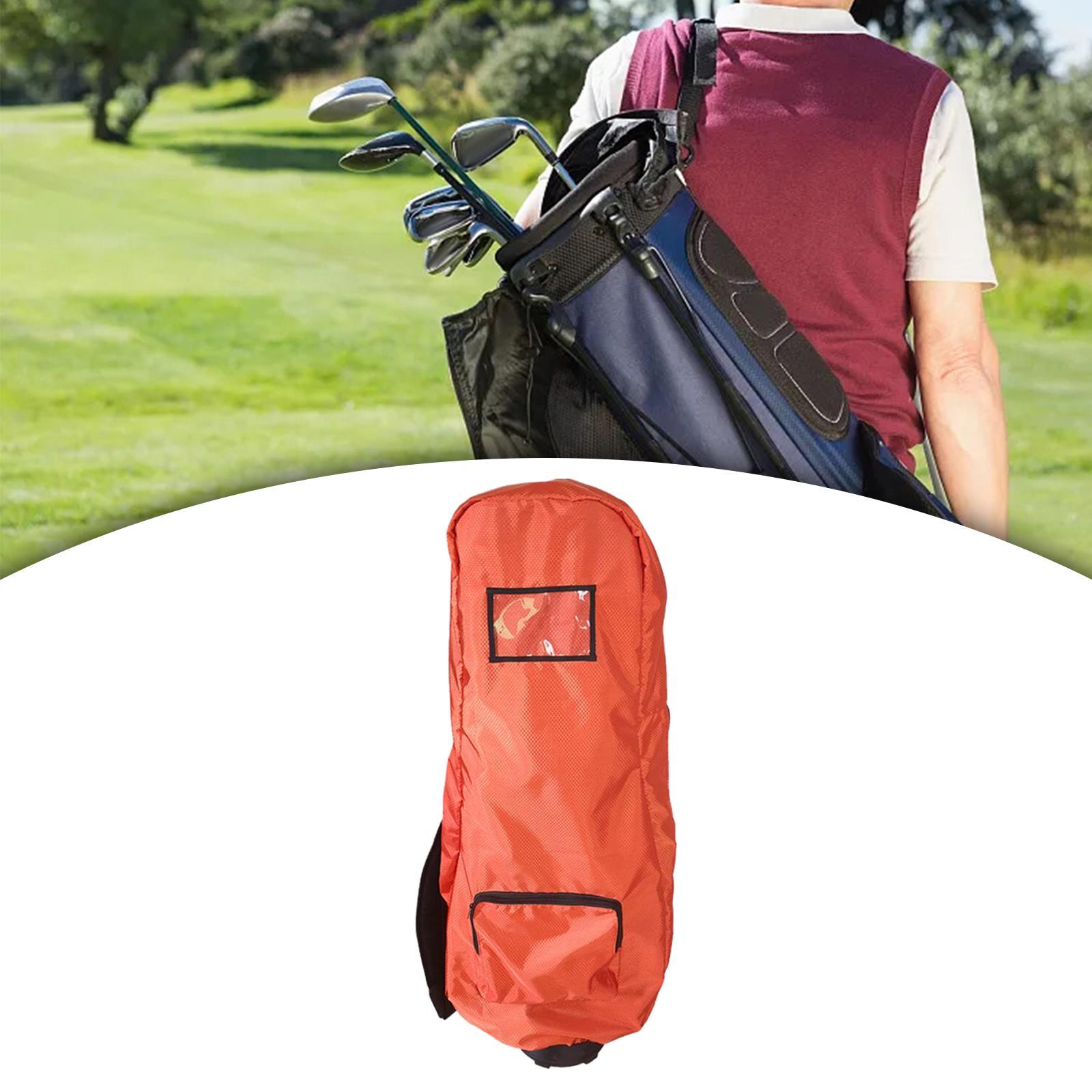 Golf Bag Rain Cover, Golf Bag Raincoat, Golfer Gift Water Resistant Foldable Rain Hood, Rain Protection Cover, for Practice Golf Clubs