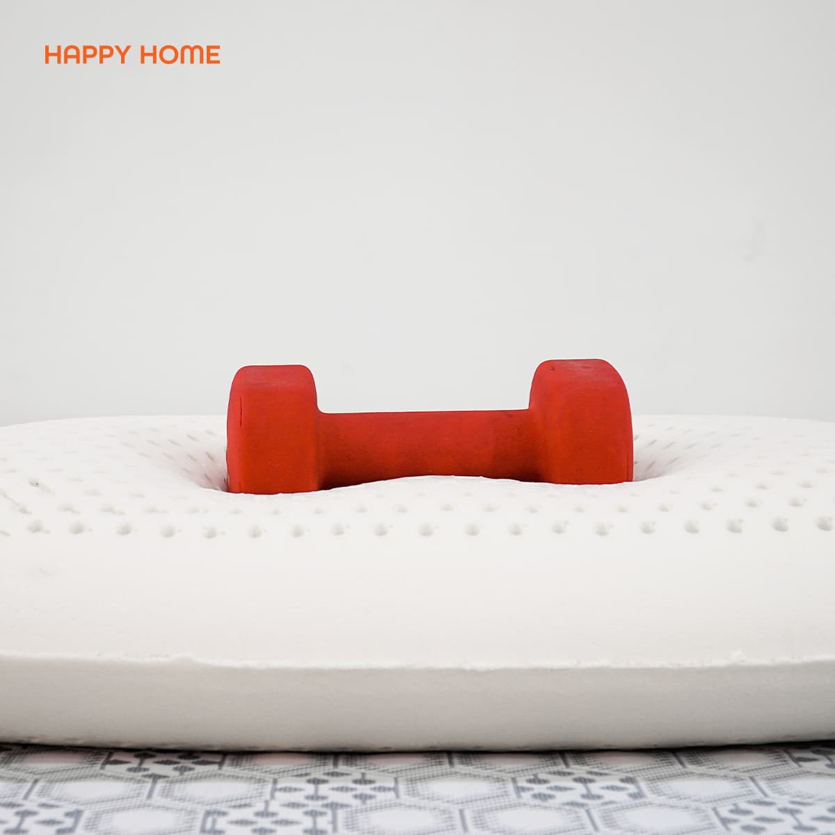 GỐI NẰM CAO SU THIÊN NHIÊN OVAL HAPPY HOME - Kích thước 40x60cm