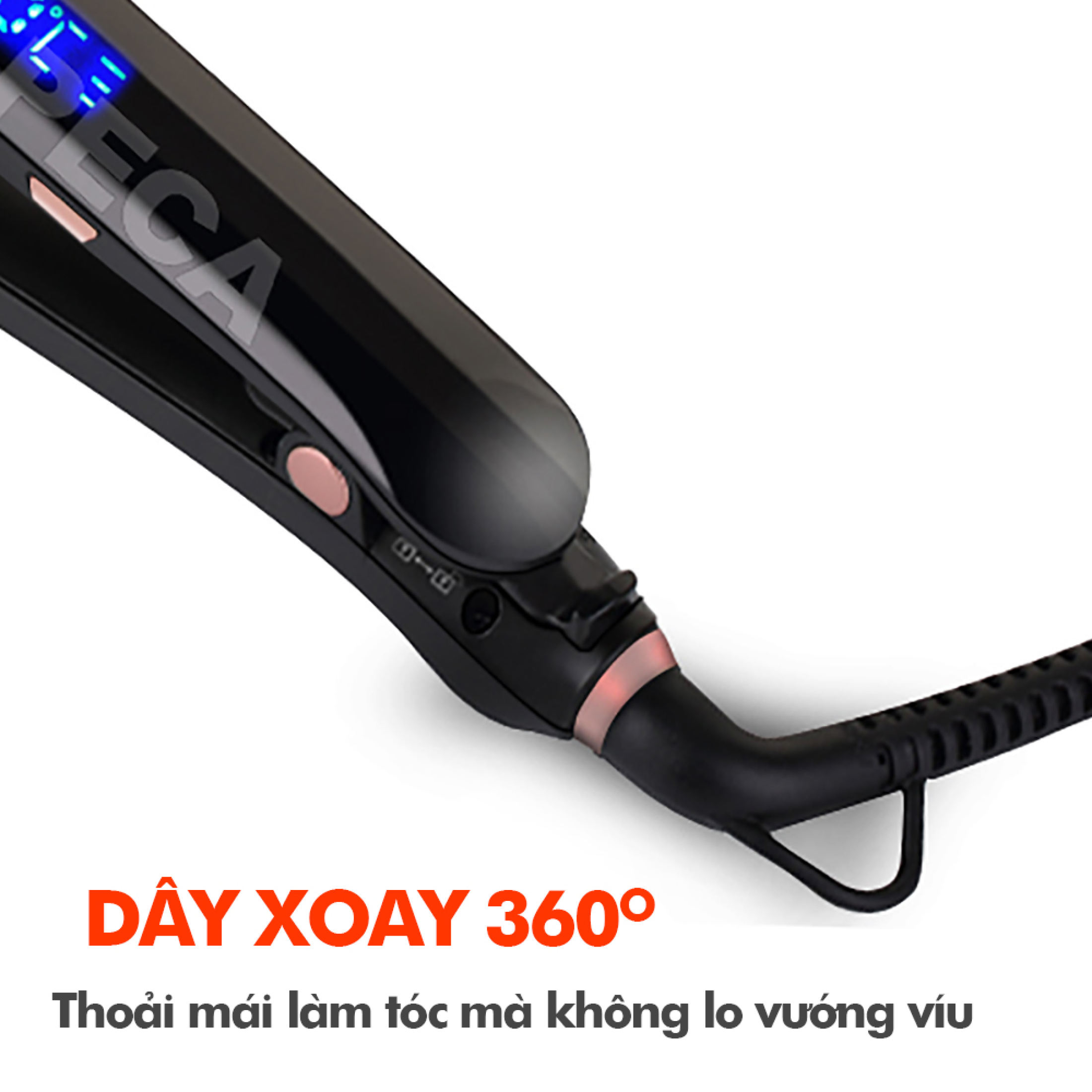 Máy duỗi tóc KEMEI KM-1322 màn hình LCD hiển thị điều chỉnh 6 mức nhiệt độ thích hợp sử dụng được cho mọi tình trạng tóc dùng để là tóc, ép tóc, uốn cụp