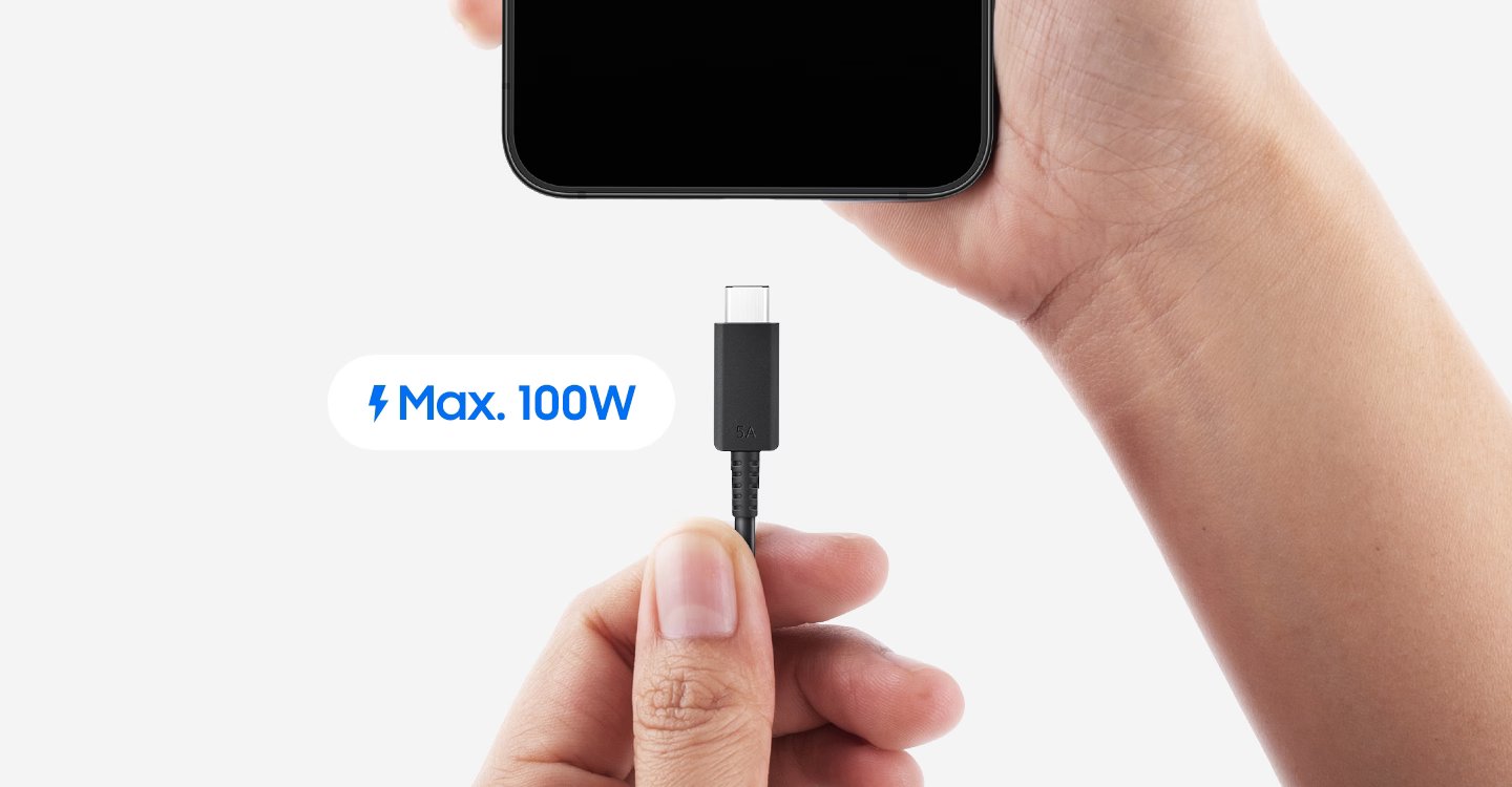 Cáp sạc Samsung C-C 5A, 1.8m (Dành cho củ sạc 45W) (EP-DX510) - Hàng Chính Hãng