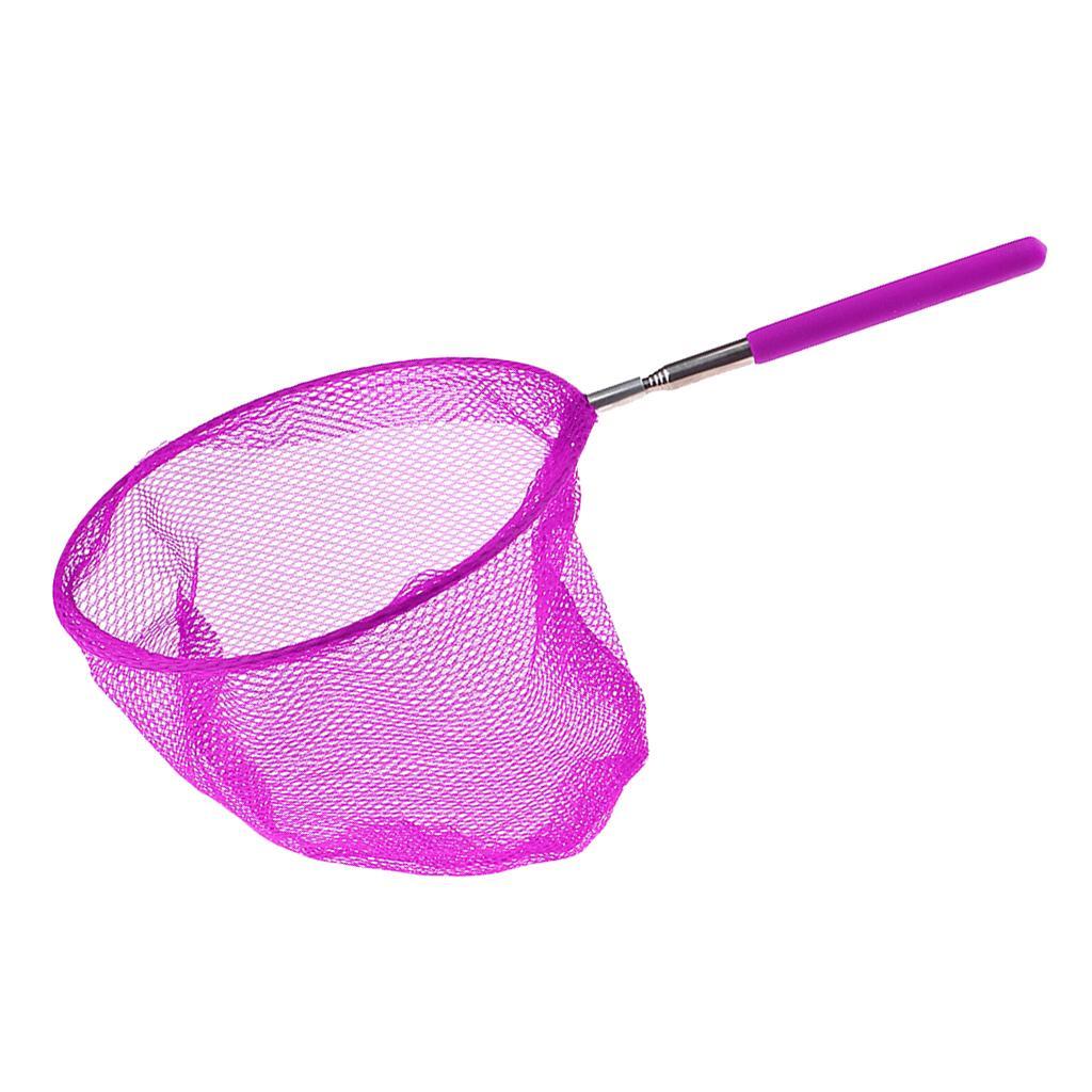 Set Of 3 Kids Telescopic Butterfly Fishing Net Extendable For Catching Fish