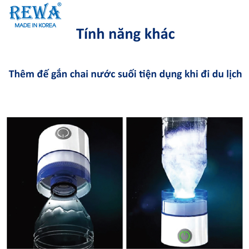 Máy tạo nước Hydrogen Bluewater700 Rewa (480ml) - Hàng Chính Hãng