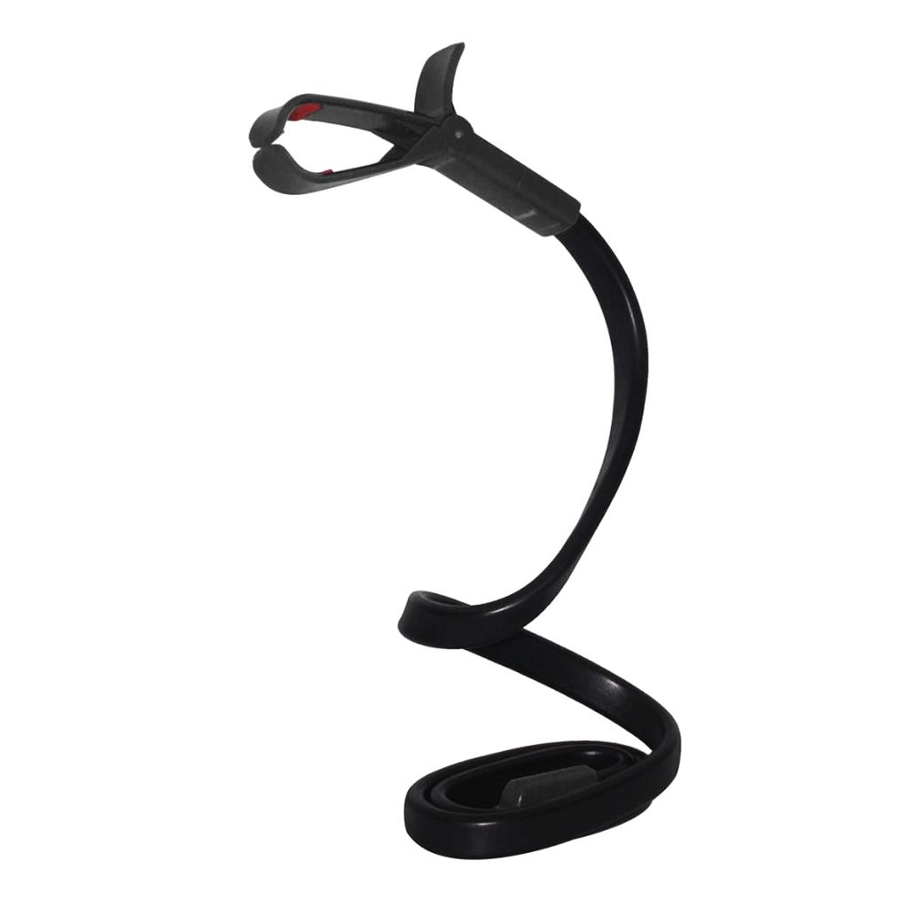 Adjustable 360 Bed Desk Stand Holder Mount for Tablet Phone within 6" Black