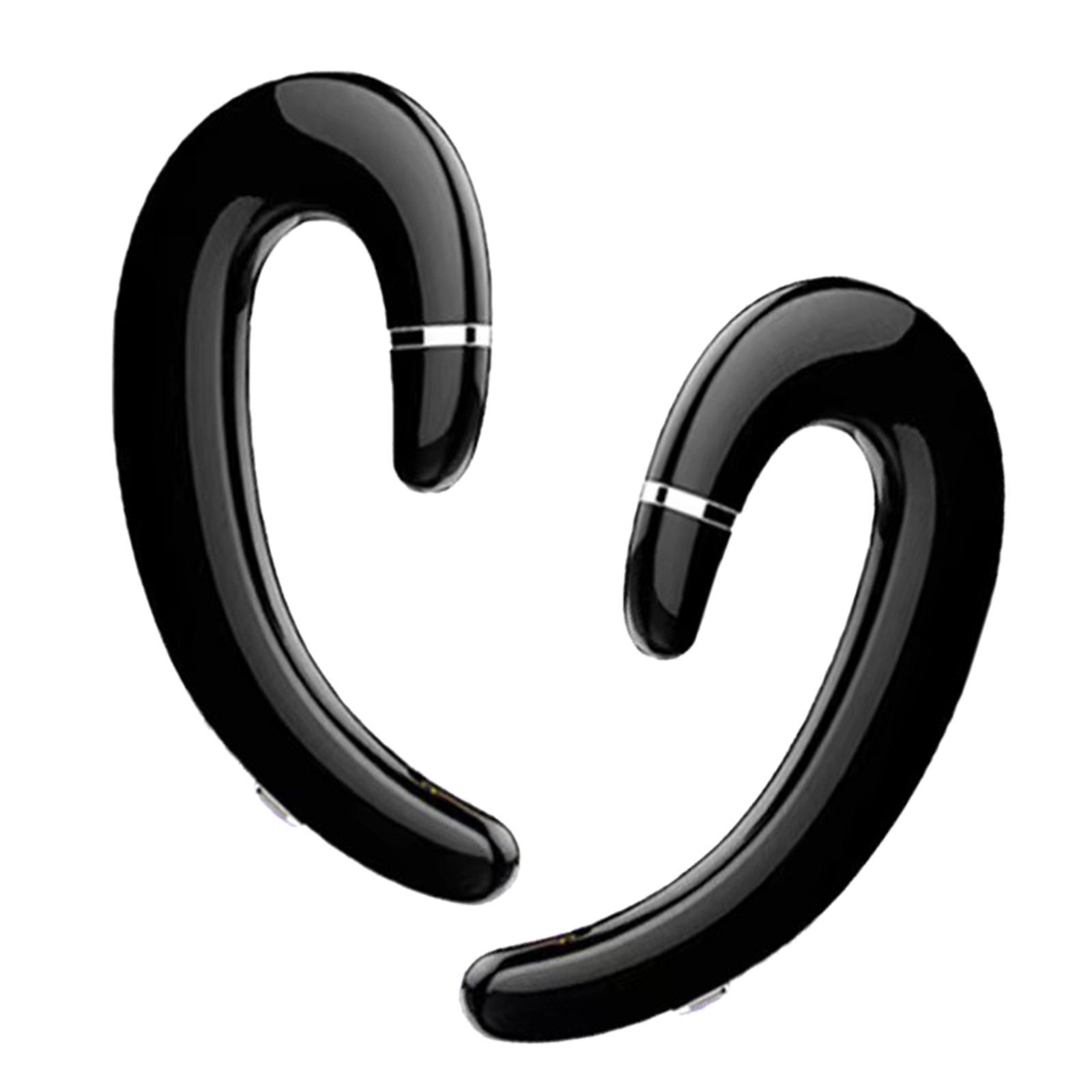 Bluetooth 5.0 Headphone, Ear Hook Low Latency HD Calling Earpiece for Sports Business