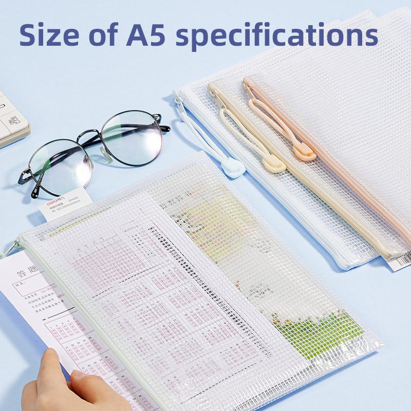 Túi Lưới Đựng Đồ Trong Suốt - Deli 63480A-KM-01 (Mẫu Màu Giao Ngẫu Nhiên)