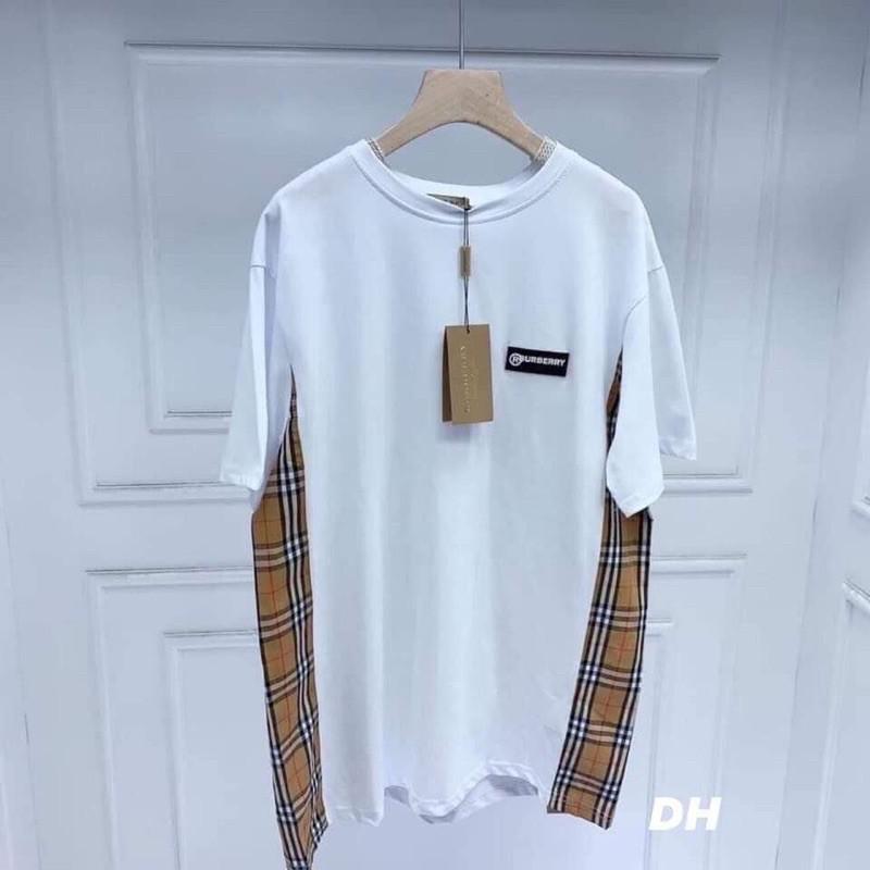 Áo phối kẻ xườn