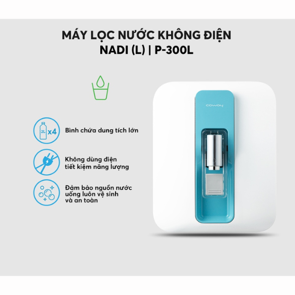 Máy lọc nước không điện Coway Nadi (L) P-300L - Hàng chính hãng