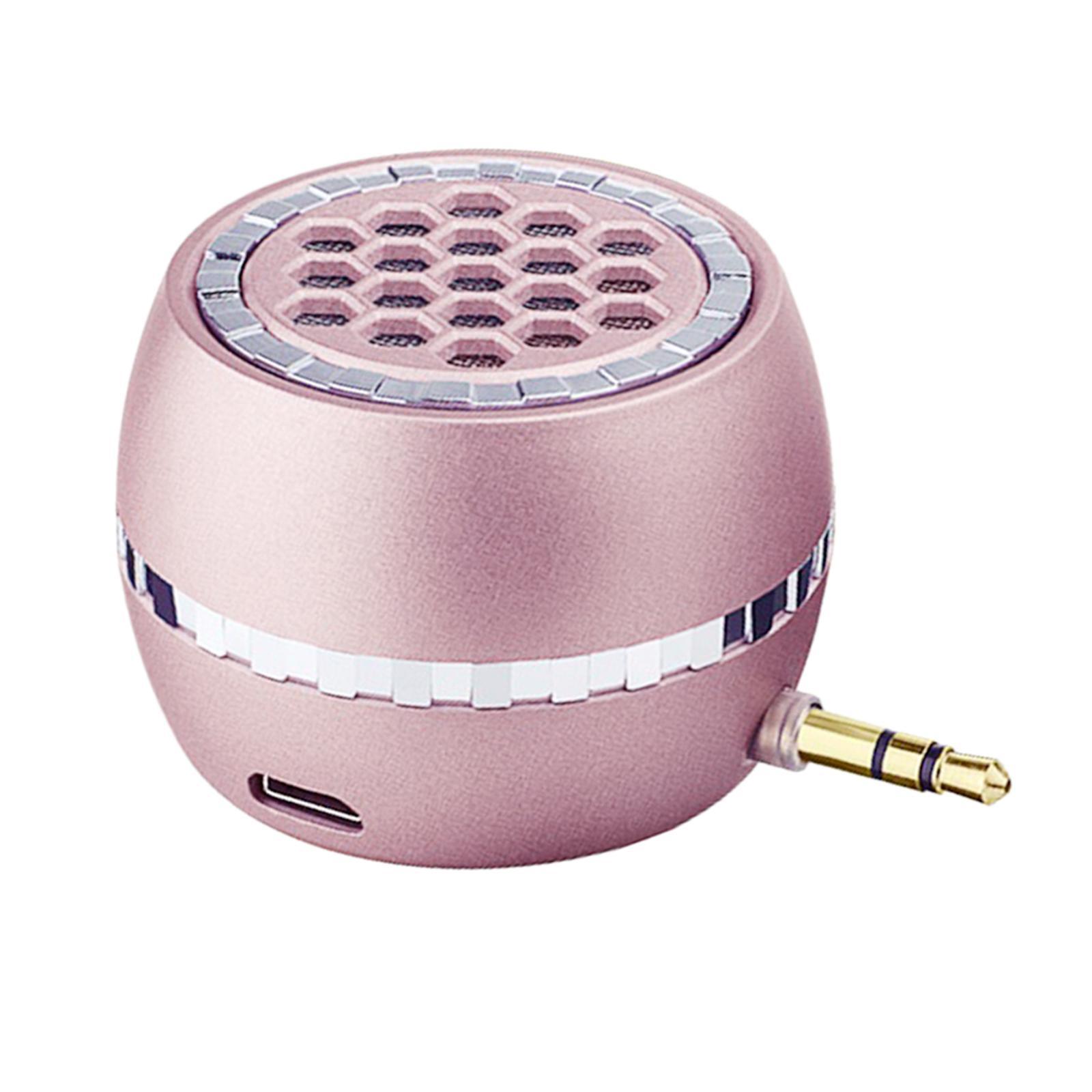 Wireless Mini Speaker with 3.5mm AUX Audio Jack for Mobile Phone Computer Black