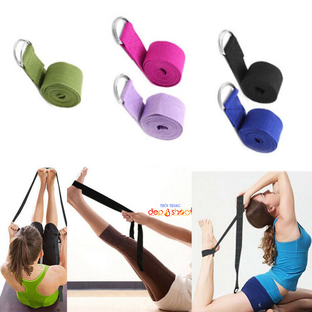 Dây Đai Hỗ Trợ Tập Yoga Sợi Cotton 2m5