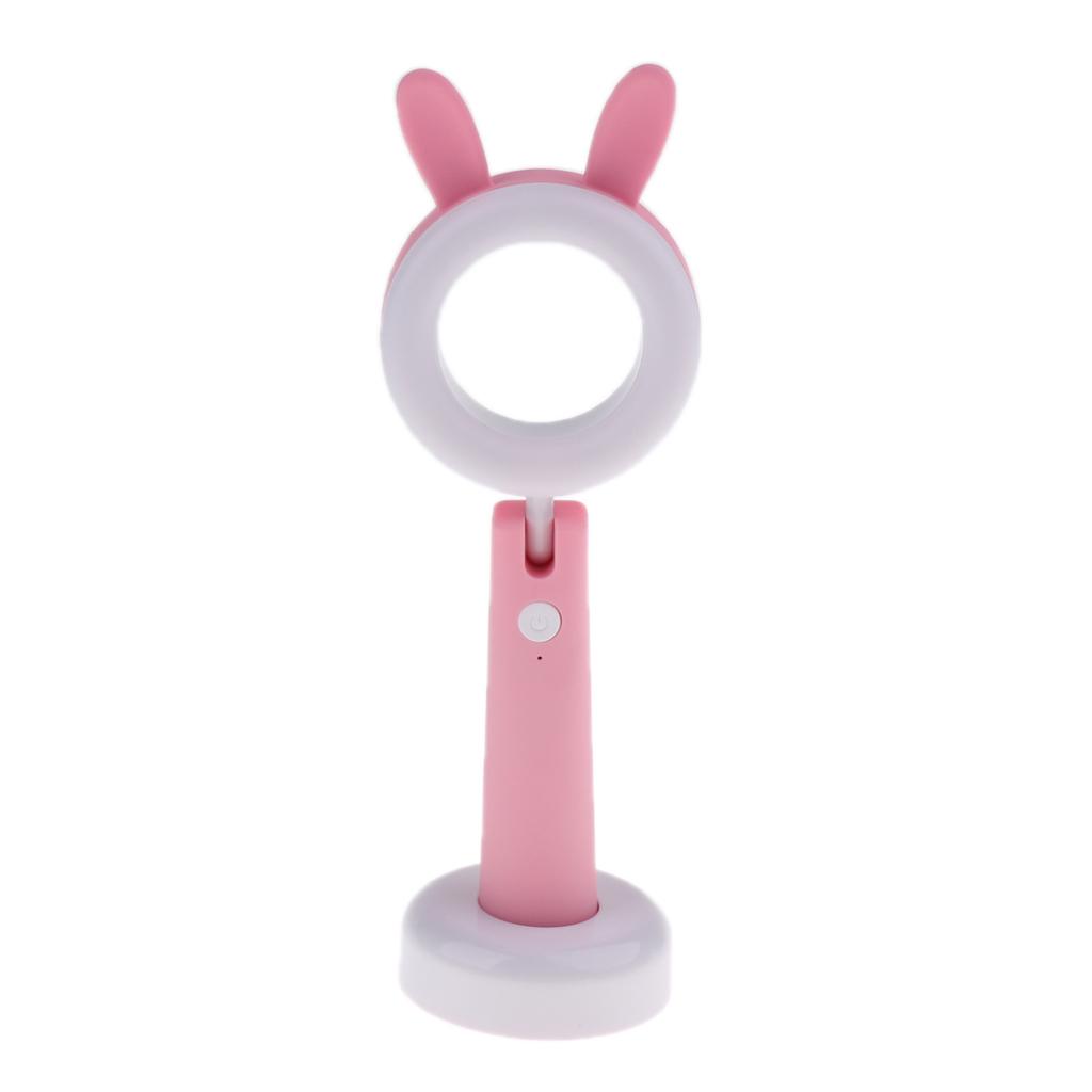 LED Animal Desk Lamp, Eye Care Table Lamps, Lovely Bear Dimmable Reading Light for Desk, USB Charging, Adjustable Angle, 3 Color and 3 Brightness Levels, 1H Timer Nightlight for Bedroom Kids Xmas Gift