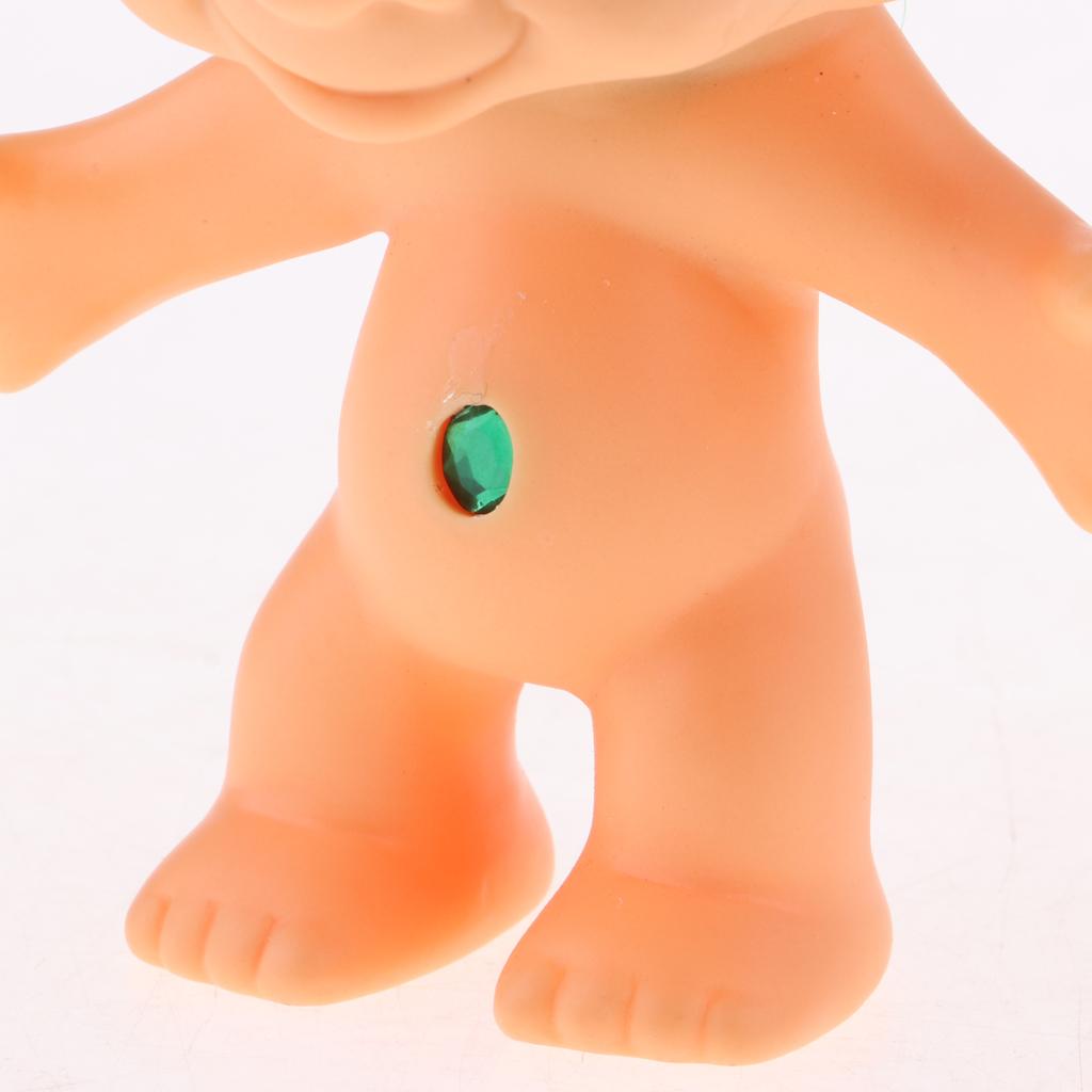 Tinh Tế Khỏa Thân Lucky Troll Doll Mini Action Hình Bộ Sưu Tập đồ Chơi Màu Xanh Lá Cây