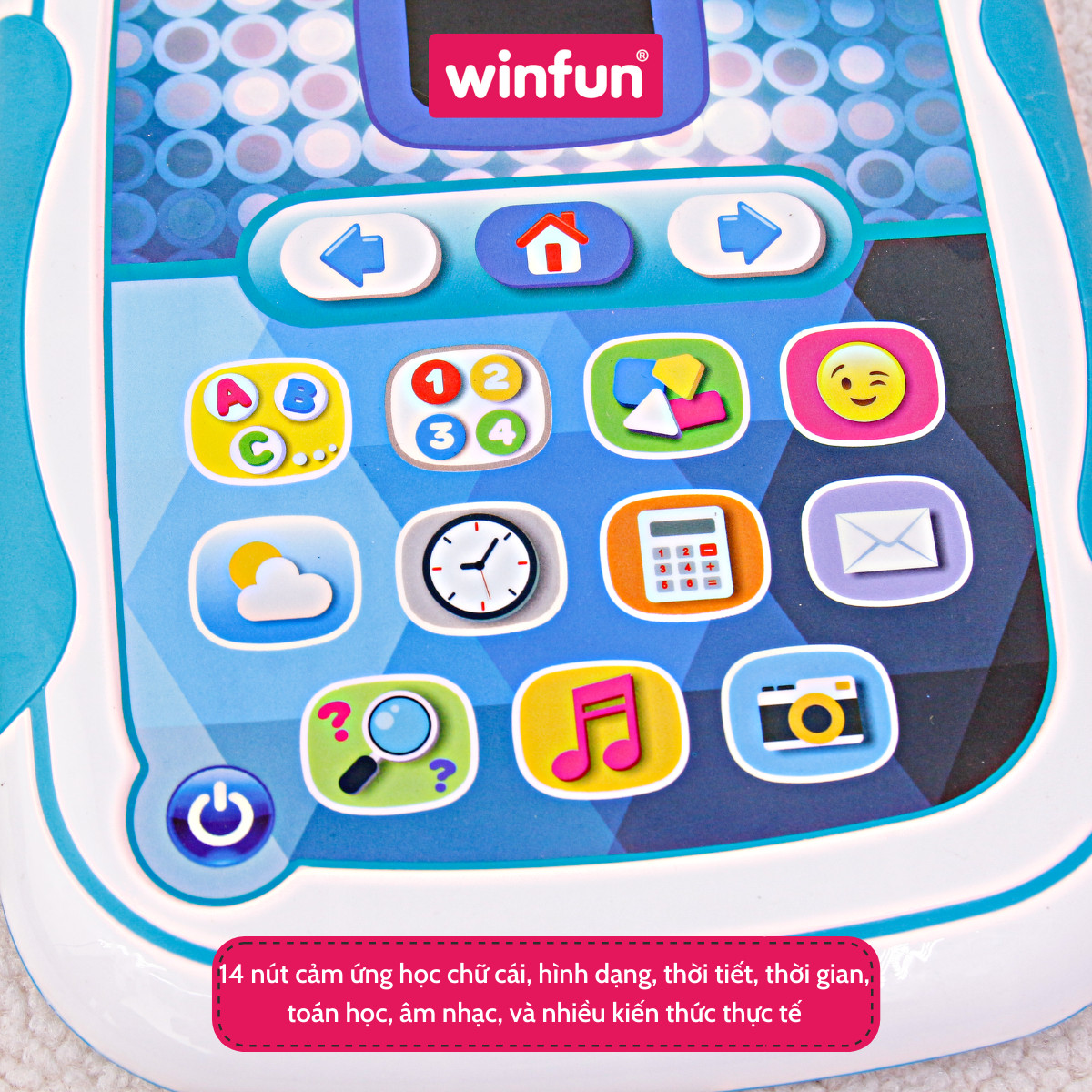 Đồ chơi Ipad hỗ trợ học tập số, chữ cái và nhiều kiến thức thú vị cho bé Winfun WF002272