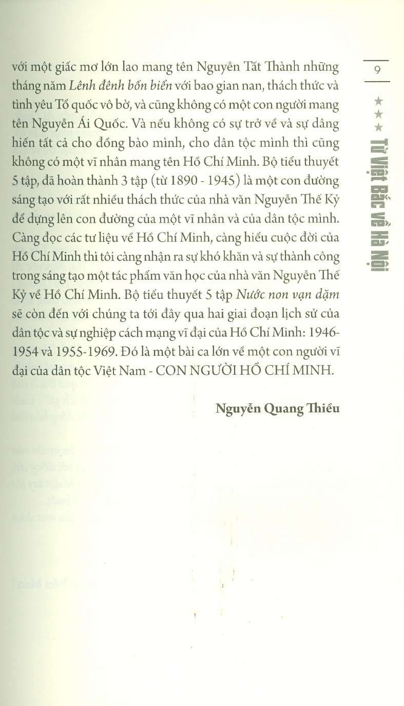 [Tặng kèm Book mark] NƯỚC NON VẠN DẶM TẬP 3 - TỪ VIỆT BẮC VỀ HÀ NỘI - Nguyễn Thế Kỷ - Liên Việt - NXB Văn Học.