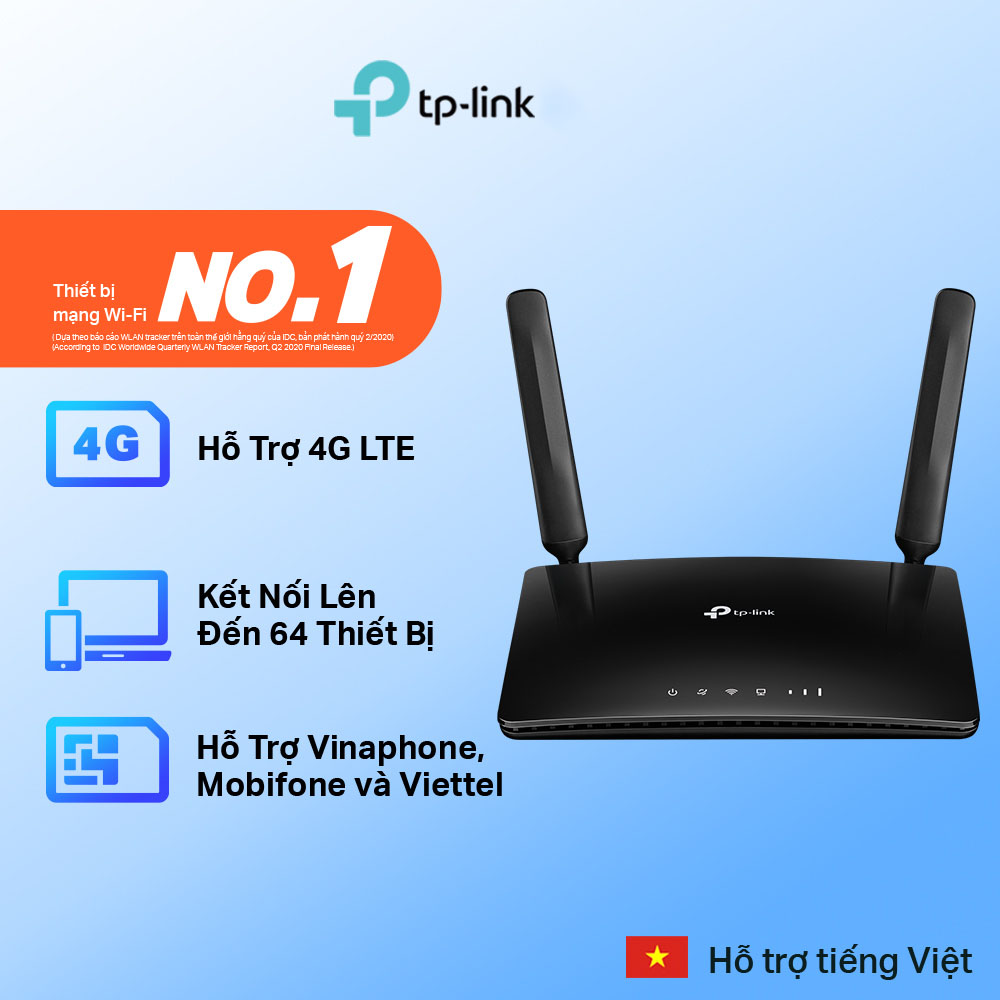 Bộ Phát Wifi Tp - Link Archer Mr400 Băng Tần Kép 4G Lte Ac1200 - Hàng Chính Hãng