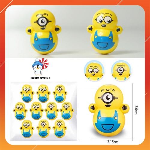 Lật đật đồ chơi mini dễ thương squid game, doremon, minion,pikachu,ông già noel, thần tài tết, chim cánh cụt BENZ STORE