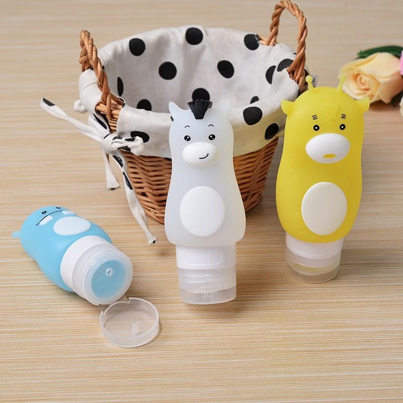 Lọ chiết mỹ phẩm du lịch Silicon Thú Cute 50ml, 70ml, 90ml