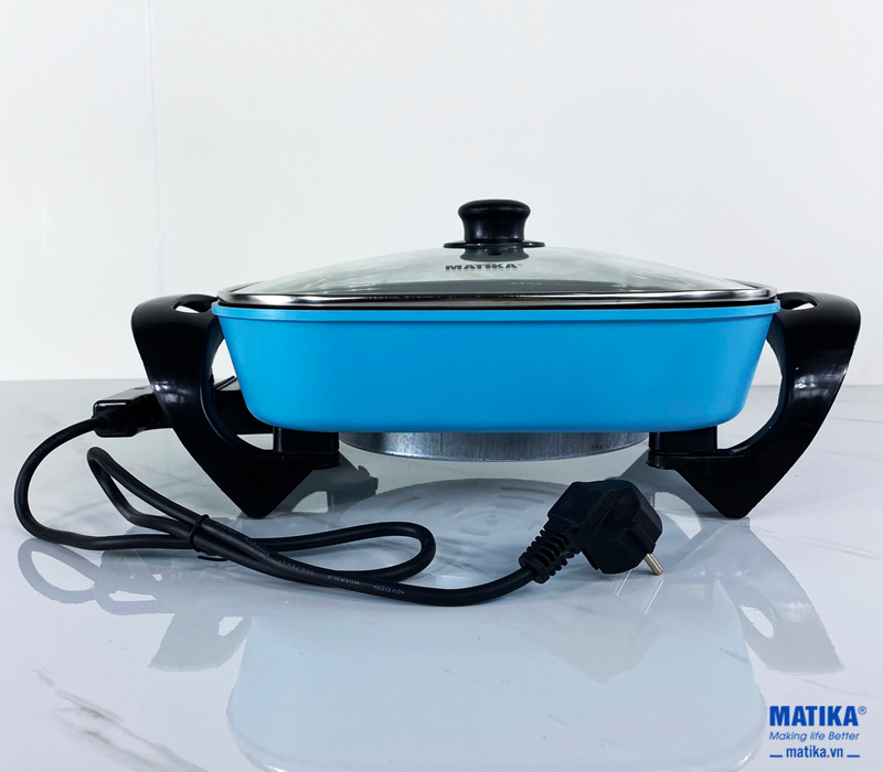 Chảo điện đa năng Matika MTK-9015 (1500W) - HÀNG CHÍNH HÃNG