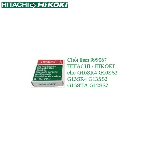 Chổi than máy mài HITACHI HIKOKI CHÍNH HÃNG 999067 cho G10SR4 G10SS2 G12SR4 G12SS2 G12STA G12STX G13SR4 G13SS2